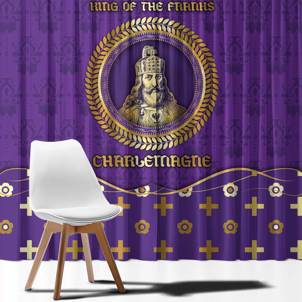 Carolingian Empire Window Curtain Charlemagne King Of The Franks - Wonder Print Shop