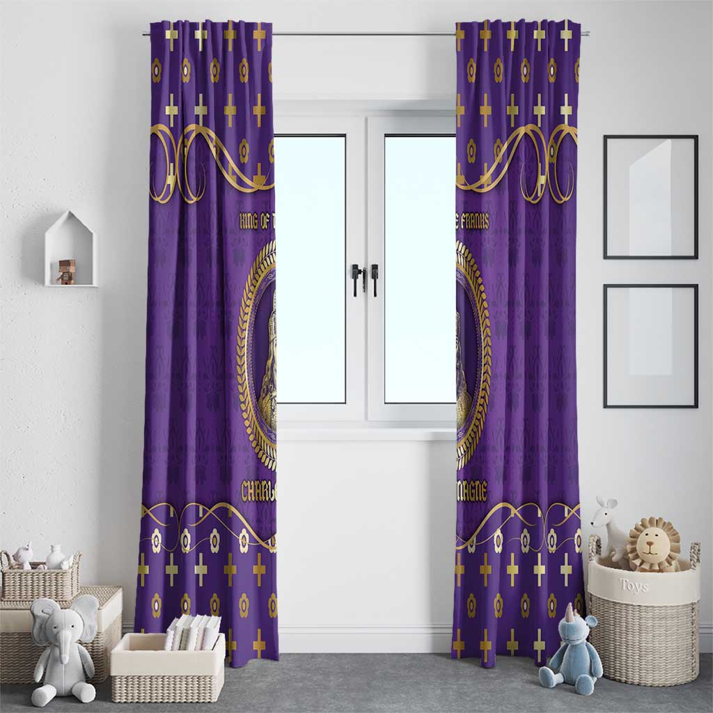 Carolingian Empire Window Curtain Charlemagne King Of The Franks - Wonder Print Shop