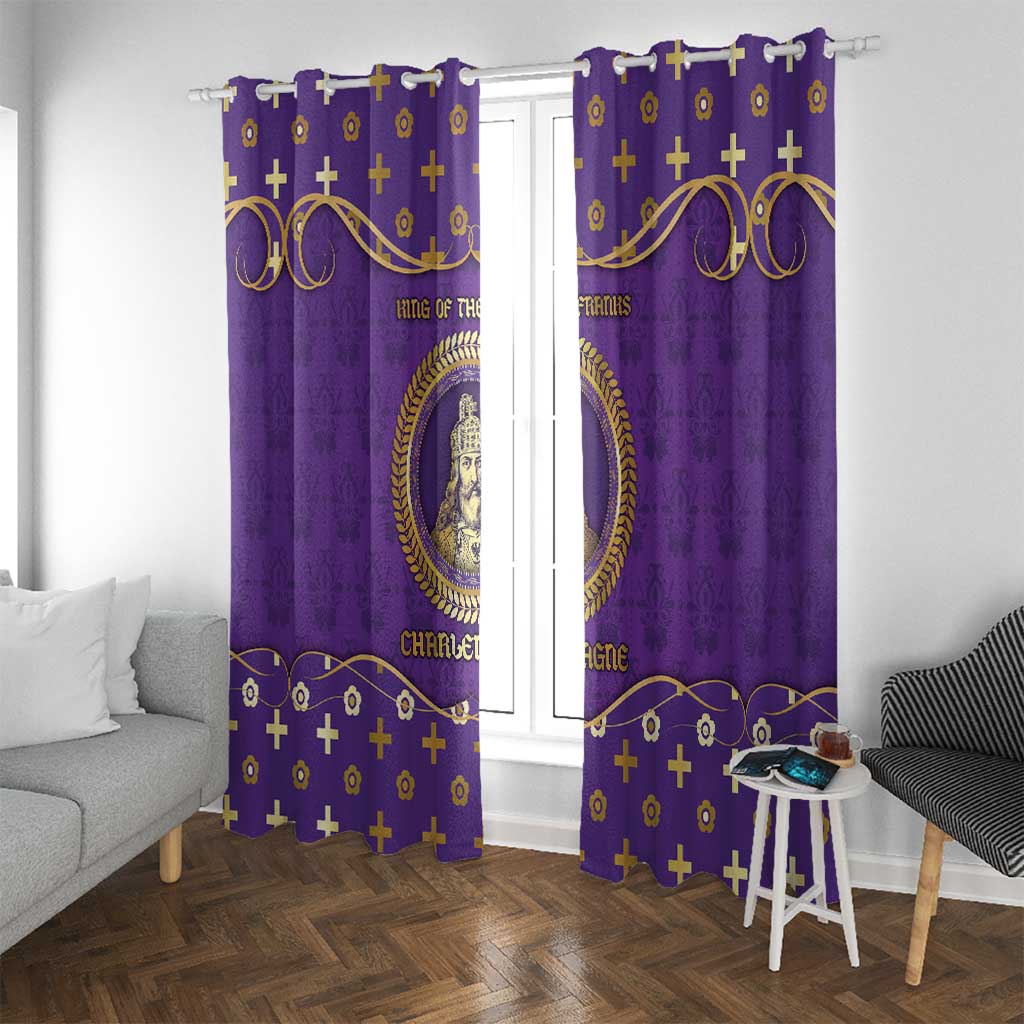 Carolingian Empire Window Curtain Charlemagne King Of The Franks - Wonder Print Shop