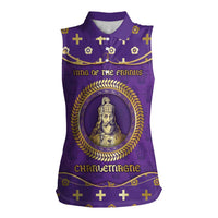 Carolingian Empire Women Sleeveless Polo Shirt Charlemagne King Of The Franks - Wonder Print Shop