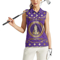 Carolingian Empire Women Sleeveless Polo Shirt Charlemagne King Of The Franks - Wonder Print Shop