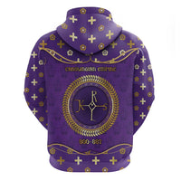 Carolingian Empire Zip Hoodie Charlemagne King Of The Franks - Wonder Print Shop