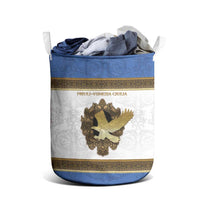 Italy Friuli-Venezia Giulia Laundry Basket Golden Eagle With Baroque Patterns