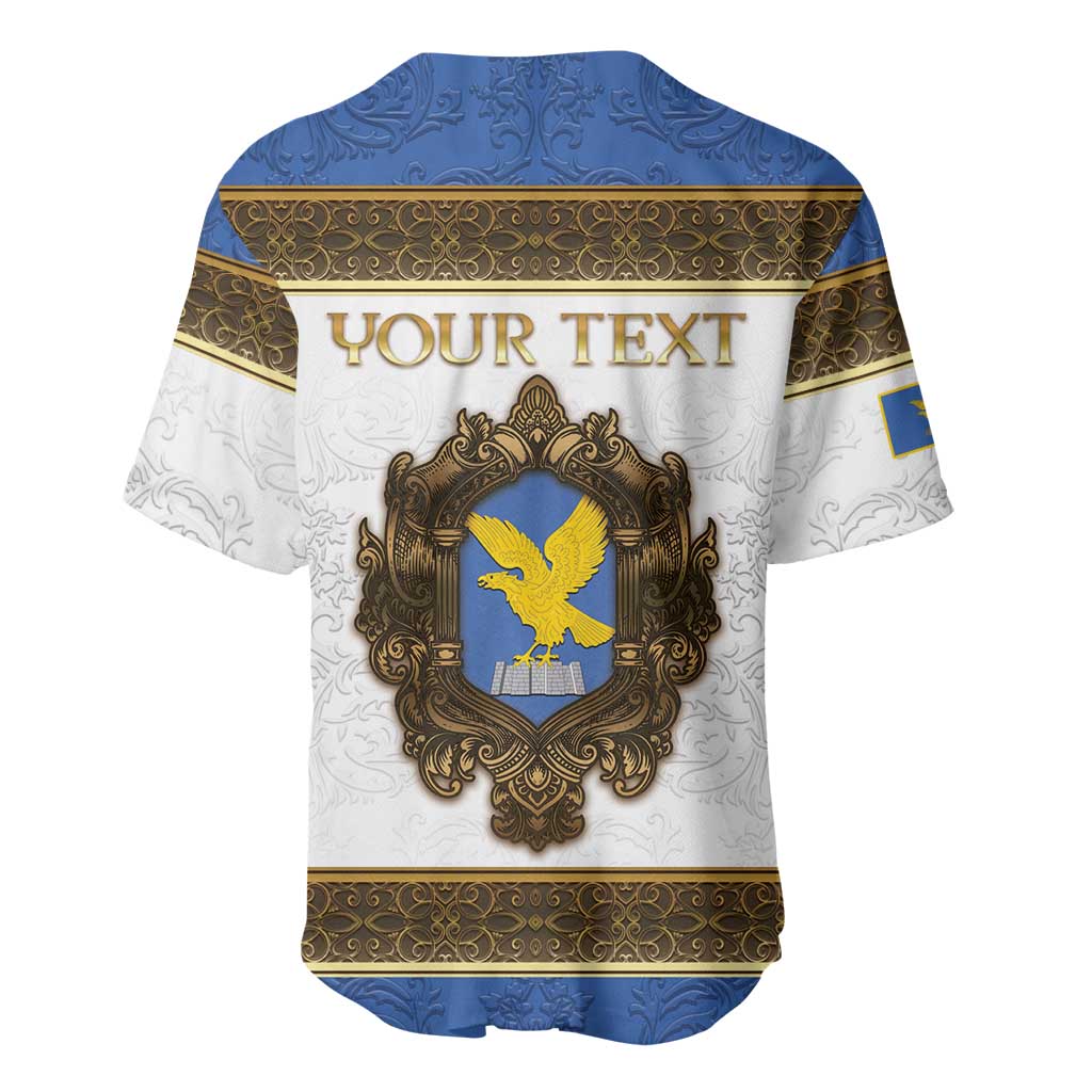 Personalized Italy Friuli-Venezia Giulia Baseball Jersey Golden Eagle With Baroque Patterns