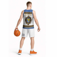 Personalized Italy Friuli-Venezia Giulia Basketball Jersey Golden Eagle With Baroque Patterns