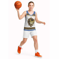 Personalized Italy Friuli-Venezia Giulia Basketball Jersey Golden Eagle With Baroque Patterns