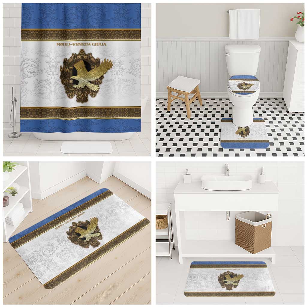 Italy Friuli-Venezia Giulia Bathroom Set Golden Eagle With Baroque Patterns