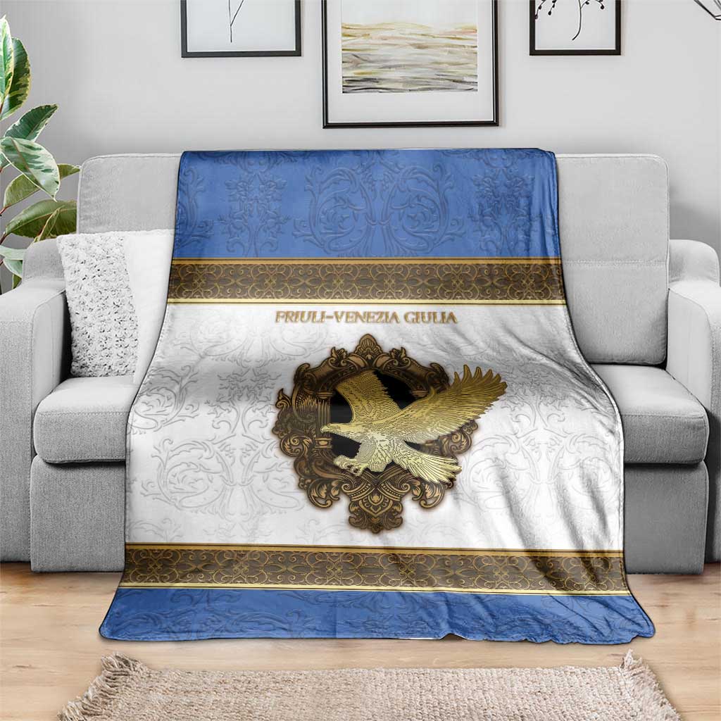 Italy Friuli-Venezia Giulia Blanket Golden Eagle With Baroque Patterns