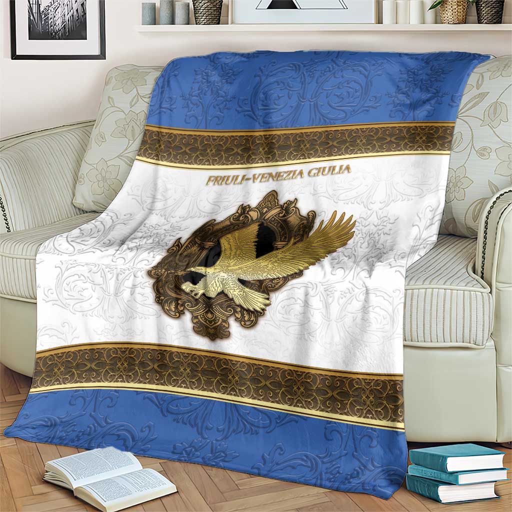 Italy Friuli-Venezia Giulia Blanket Golden Eagle With Baroque Patterns