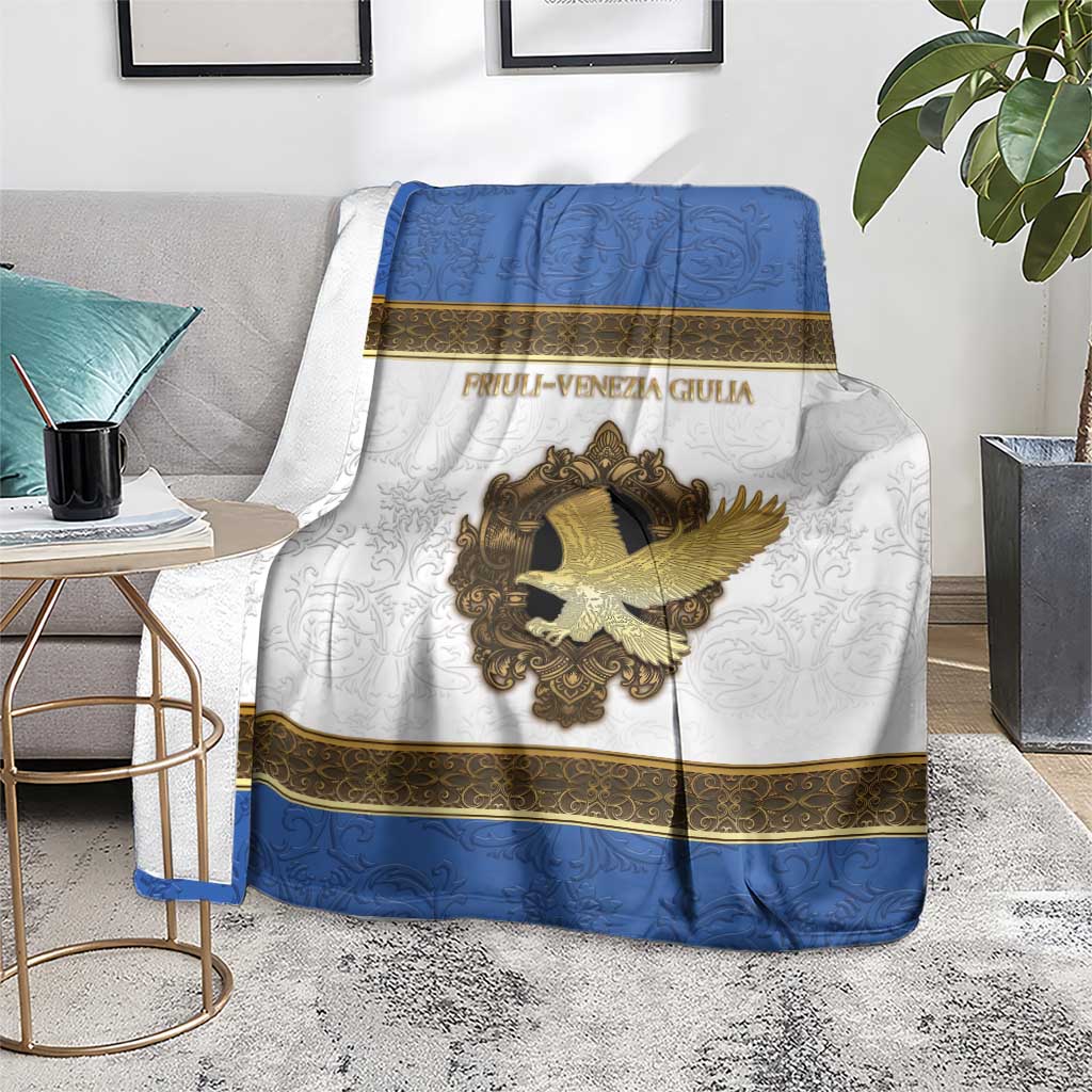Italy Friuli-Venezia Giulia Blanket Golden Eagle With Baroque Patterns