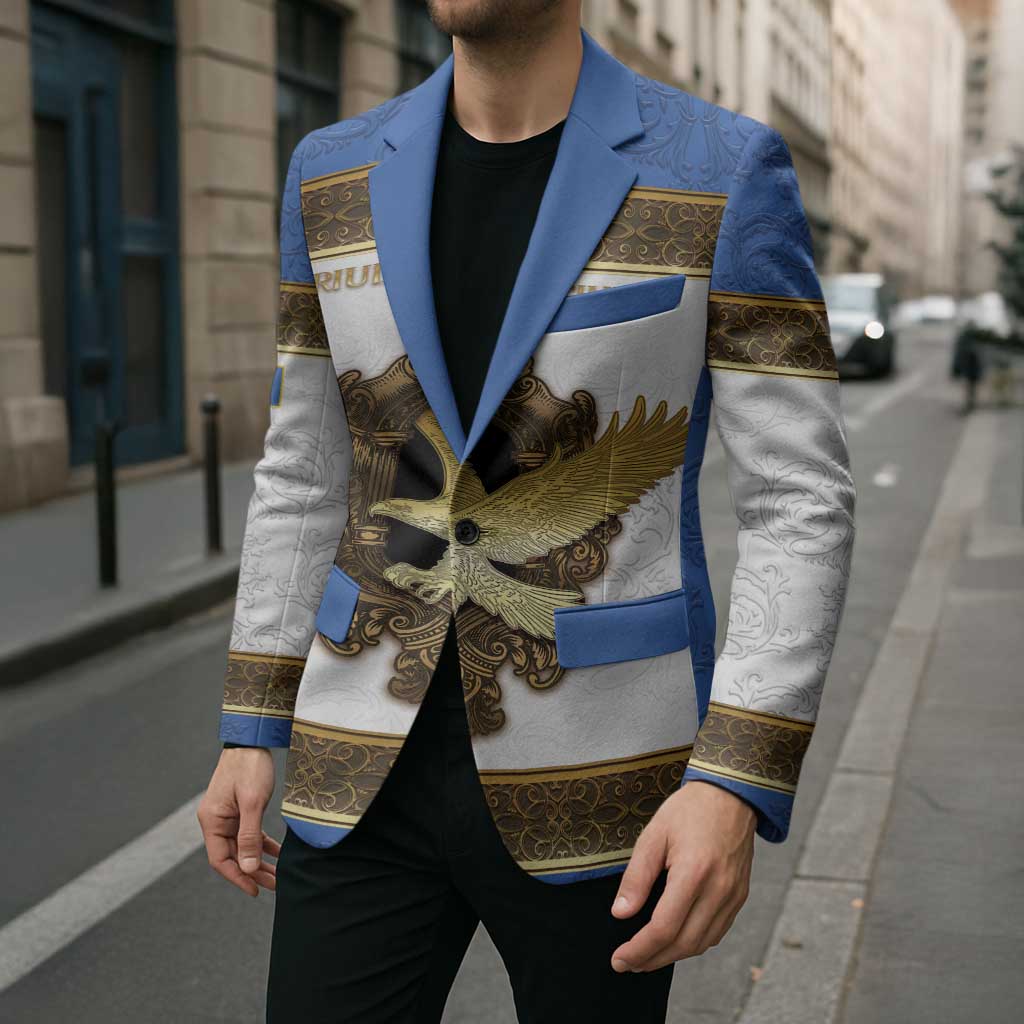Personalized Italy Friuli-Venezia Giulia Blazer Golden Eagle With Baroque Patterns