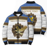 Personalized Italy Friuli-Venezia Giulia Bomber Puffer Jacket Golden Eagle With Baroque Patterns