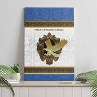 Italy Friuli-Venezia Giulia Canvas Wall Art Golden Eagle With Baroque Patterns