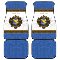 Personalized Italy Friuli-Venezia Giulia Car Mats Golden Eagle With Baroque Patterns