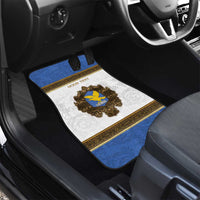 Personalized Italy Friuli-Venezia Giulia Car Mats Golden Eagle With Baroque Patterns