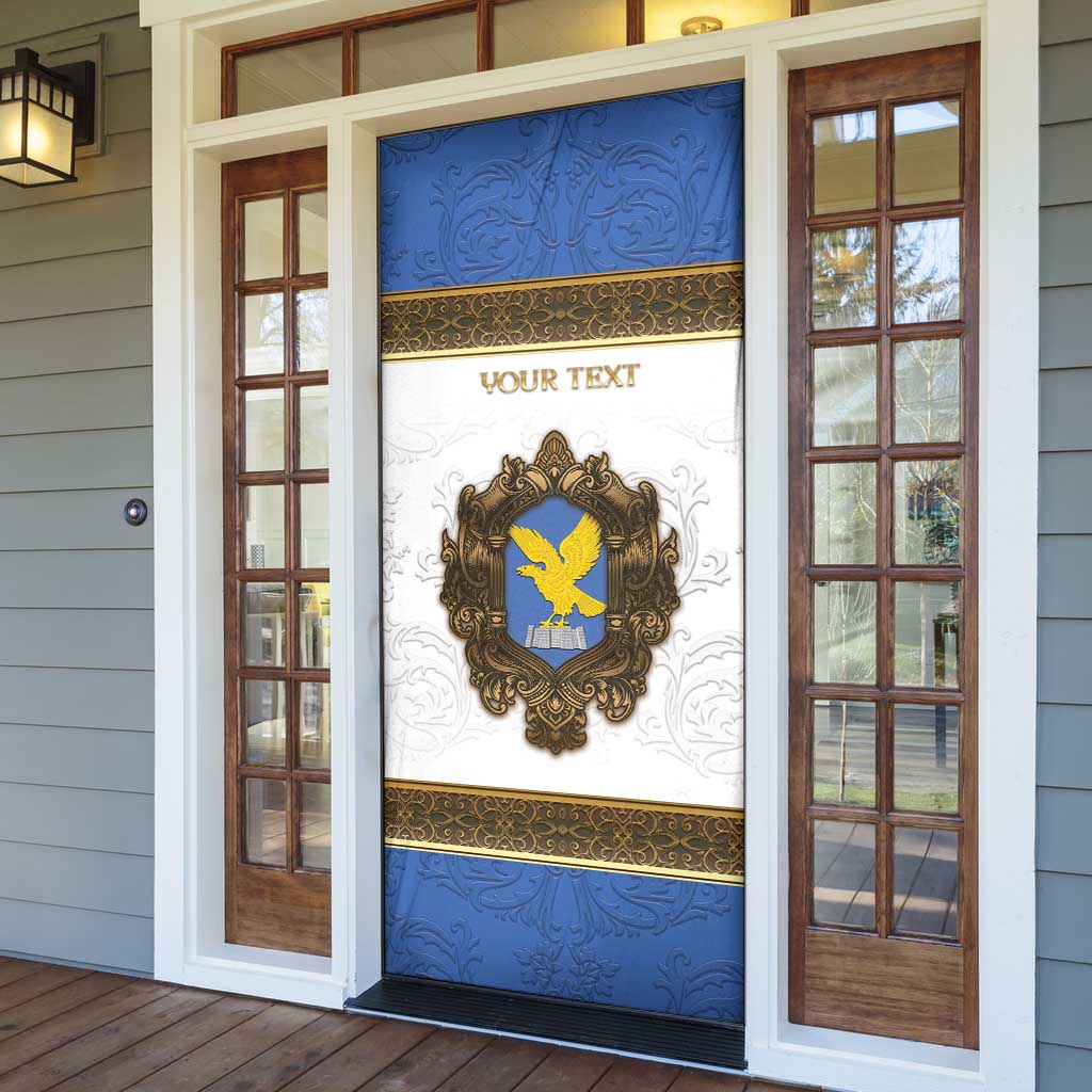 Personalized Italy Friuli-Venezia Giulia Door Cover Golden Eagle With Baroque Patterns