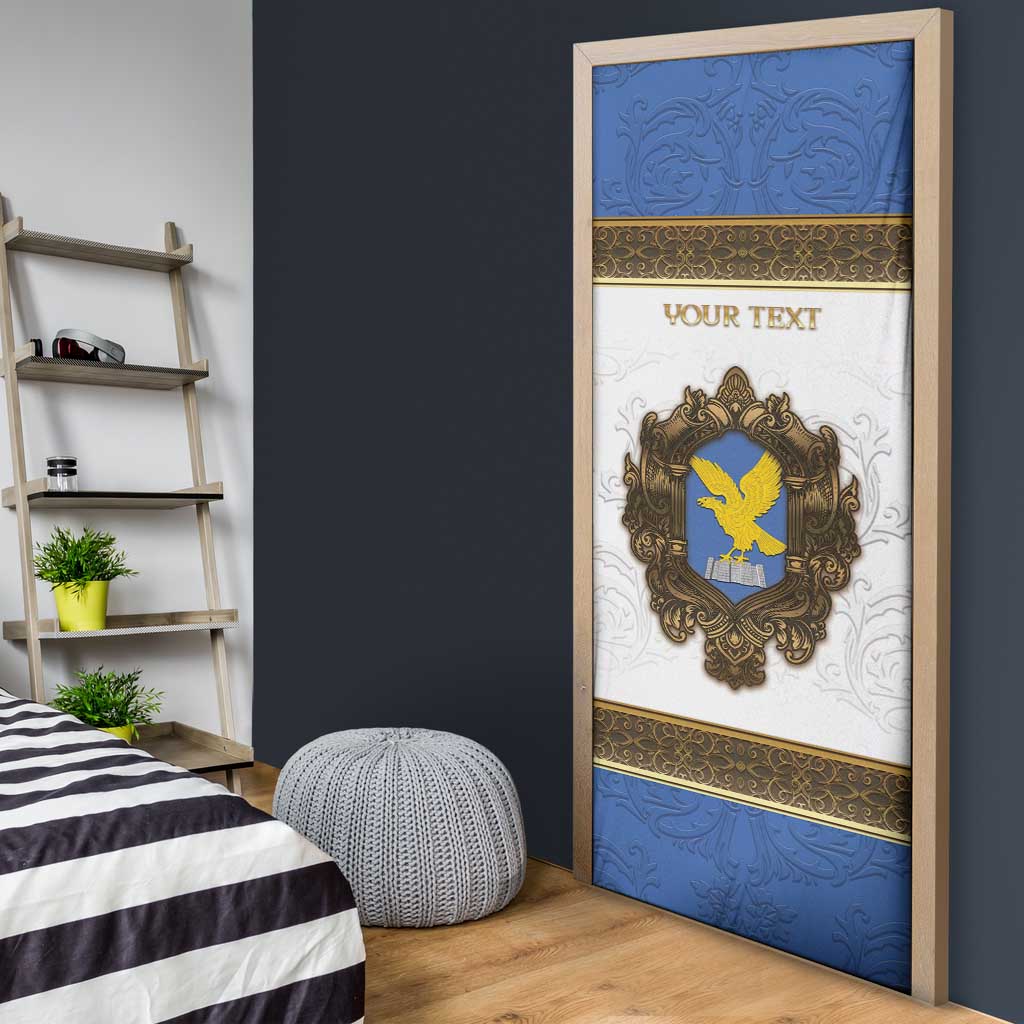 Personalized Italy Friuli-Venezia Giulia Door Cover Golden Eagle With Baroque Patterns