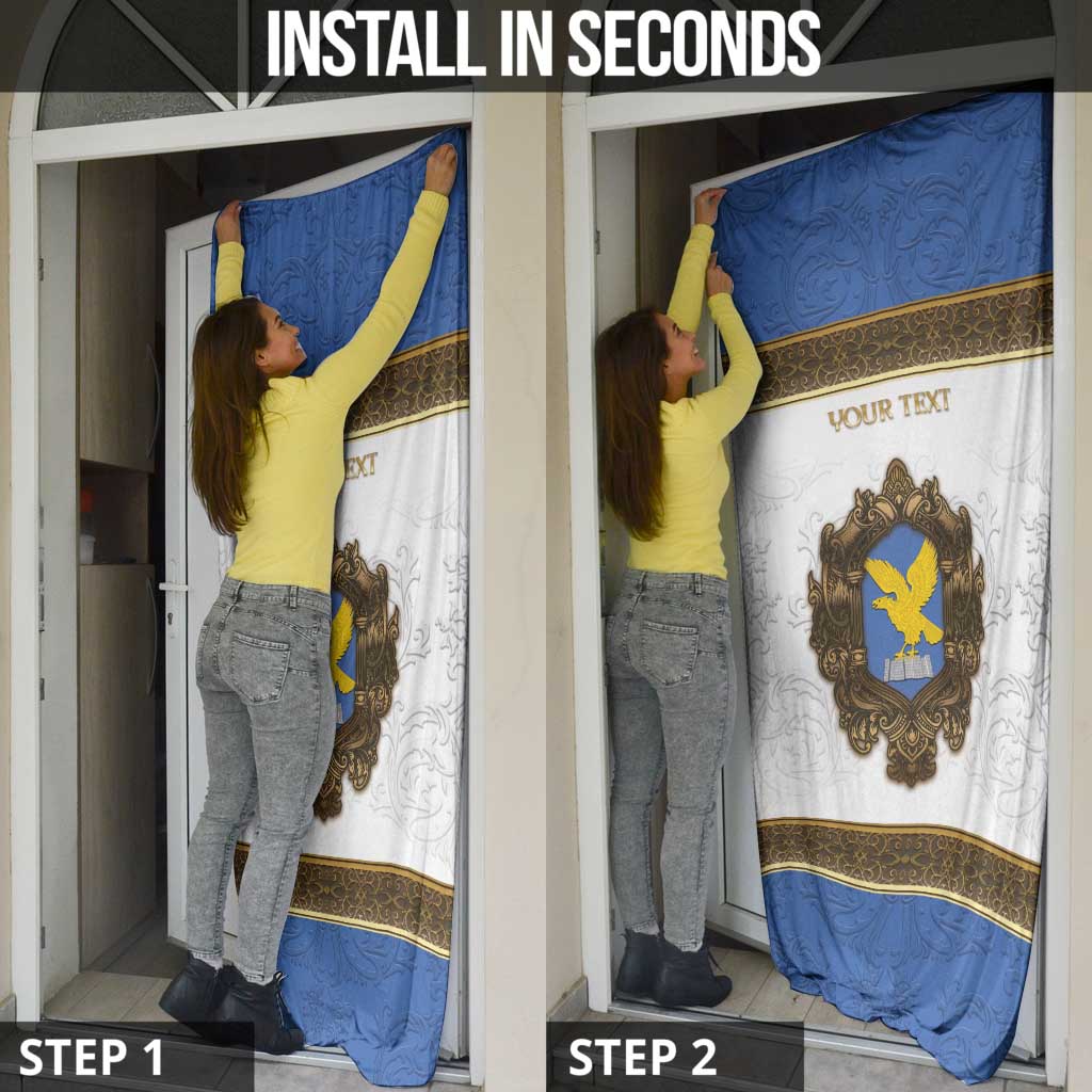 Personalized Italy Friuli-Venezia Giulia Door Cover Golden Eagle With Baroque Patterns