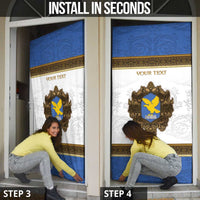 Personalized Italy Friuli-Venezia Giulia Door Cover Golden Eagle With Baroque Patterns