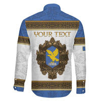 Personalized Italy Friuli-Venezia Giulia Family Matching Mermaid Dress and Hawaiian Shirt Golden Eagle With Baroque Patterns