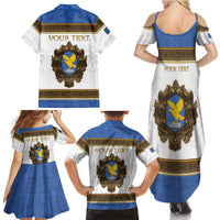 Personalized Italy Friuli-Venezia Giulia Family Matching Summer Maxi Dress and Hawaiian Shirt Golden Eagle With Baroque Patterns