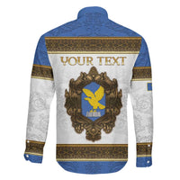 Personalized Italy Friuli-Venezia Giulia Family Matching Summer Maxi Dress and Hawaiian Shirt Golden Eagle With Baroque Patterns