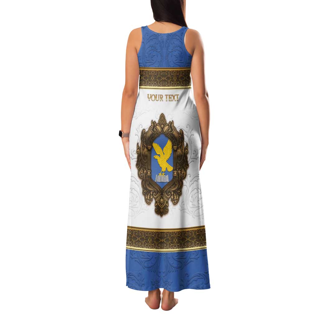 Personalized Italy Friuli-Venezia Giulia Family Matching Tank Maxi Dress and Hawaiian Shirt Golden Eagle With Baroque Patterns