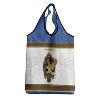 Italy Friuli-Venezia Giulia Grocery Bag Golden Eagle With Baroque Patterns