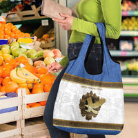 Italy Friuli-Venezia Giulia Grocery Bag Golden Eagle With Baroque Patterns