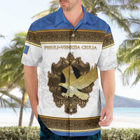 Personalized Italy Friuli-Venezia Giulia Hawaiian Shirt Golden Eagle With Baroque Patterns