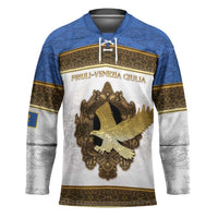 Personalized Italy Friuli-Venezia Giulia Hockey Jersey Golden Eagle With Baroque Patterns