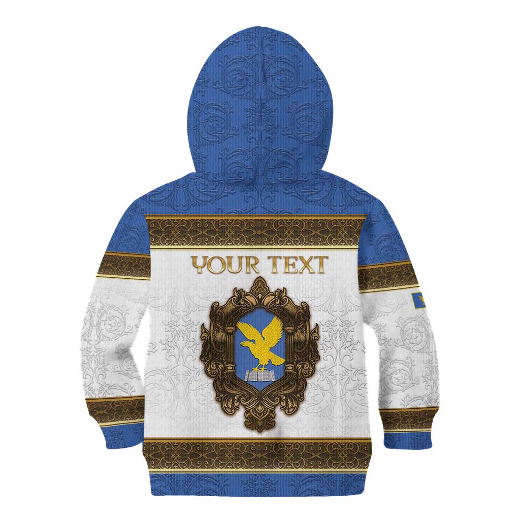 Personalized Italy Friuli-Venezia Giulia Kid Hoodie Golden Eagle With Baroque Patterns