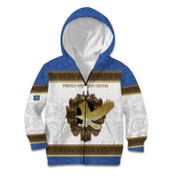 Personalized Italy Friuli-Venezia Giulia Kid Hoodie Golden Eagle With Baroque Patterns