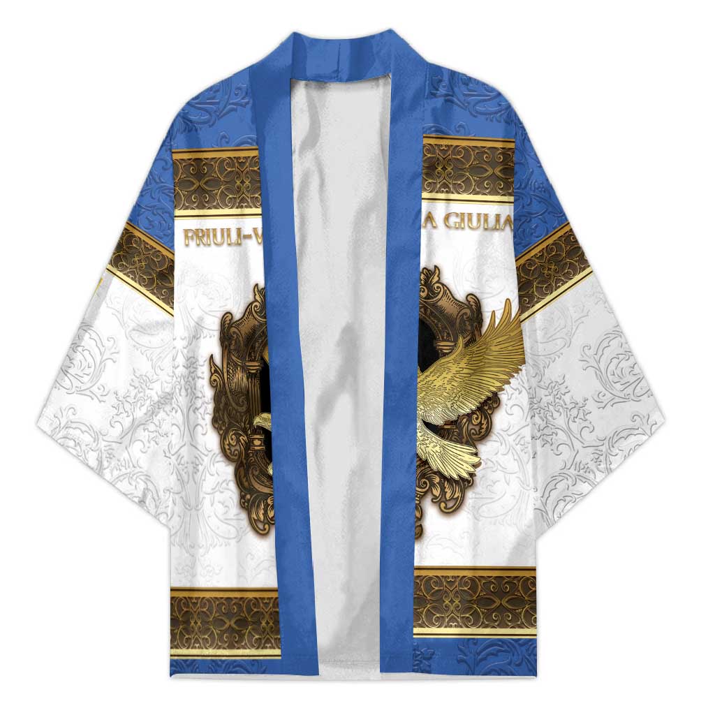 Personalized Italy Friuli-Venezia Giulia Kimono Golden Eagle With Baroque Patterns