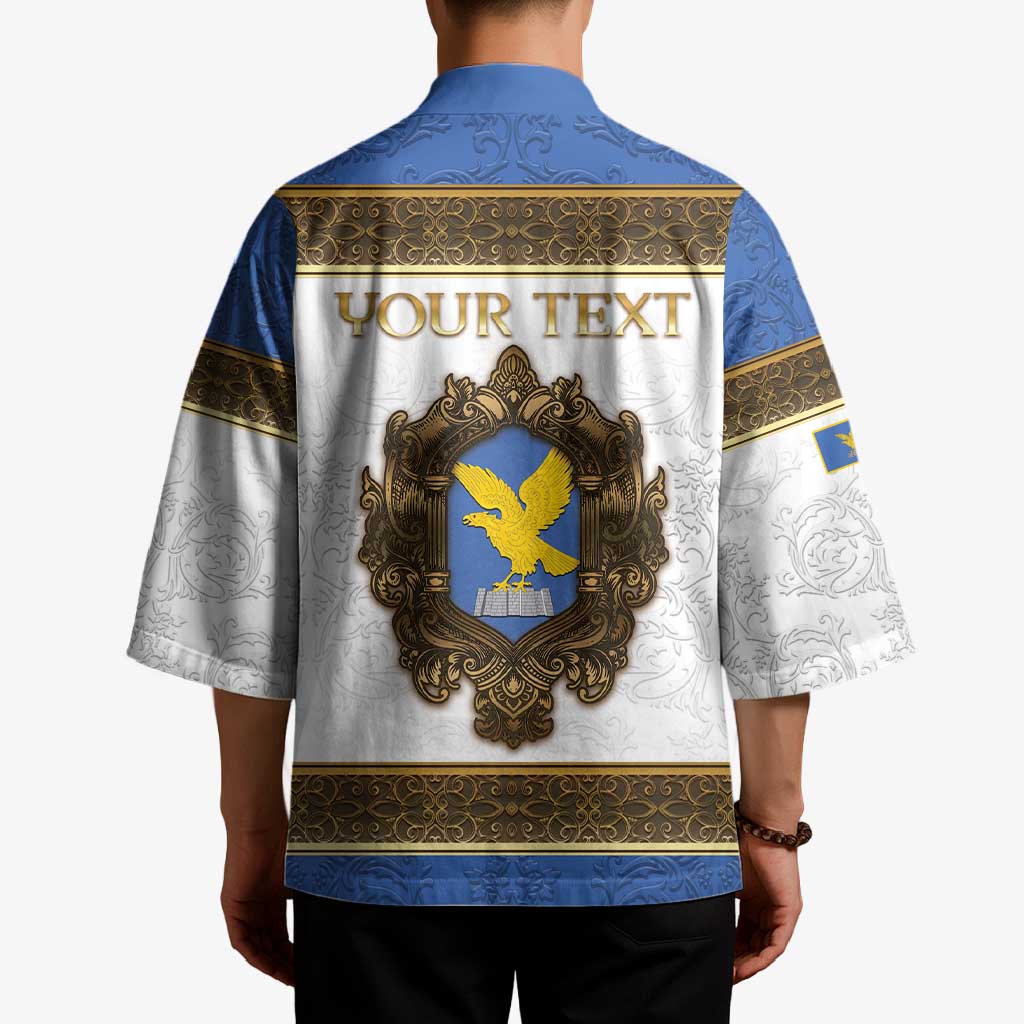 Personalized Italy Friuli-Venezia Giulia Kimono Golden Eagle With Baroque Patterns