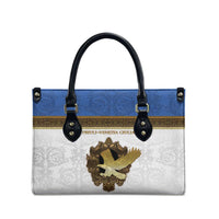 Italy Friuli-Venezia Giulia Leather Bag Golden Eagle With Baroque Patterns
