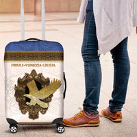 Italy Friuli-Venezia Giulia Luggage Cover Golden Eagle With Baroque Patterns