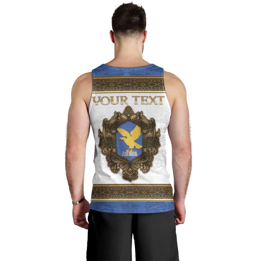 Personalized Italy Friuli-Venezia Giulia Men Tank Top Golden Eagle With Baroque Patterns