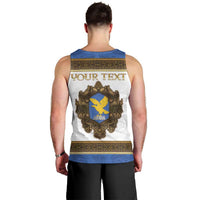 Personalized Italy Friuli-Venezia Giulia Men Tank Top Golden Eagle With Baroque Patterns