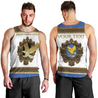 Personalized Italy Friuli-Venezia Giulia Men Tank Top Golden Eagle With Baroque Patterns