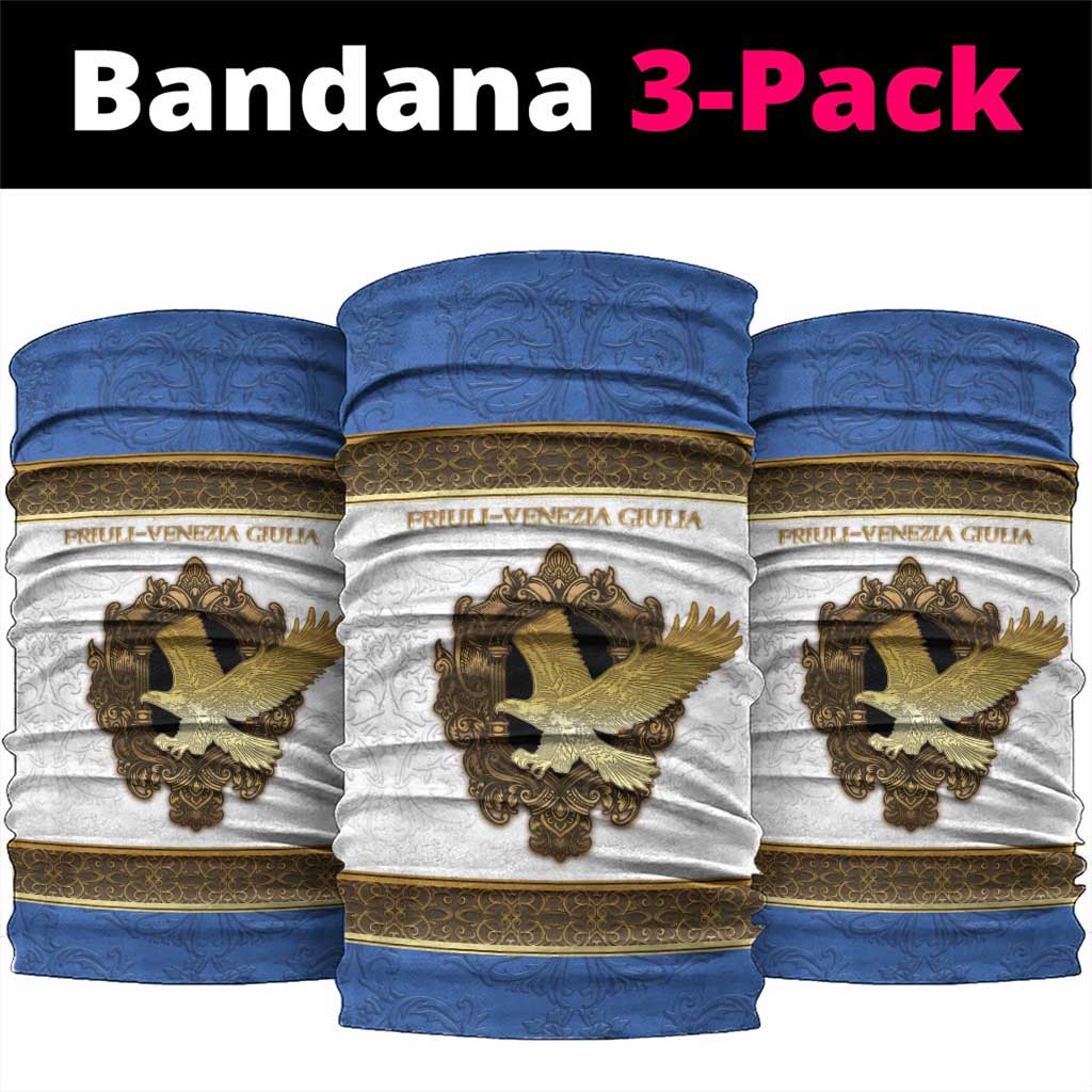 Italy Friuli-Venezia Giulia Neck Gaiter Golden Eagle With Baroque Patterns