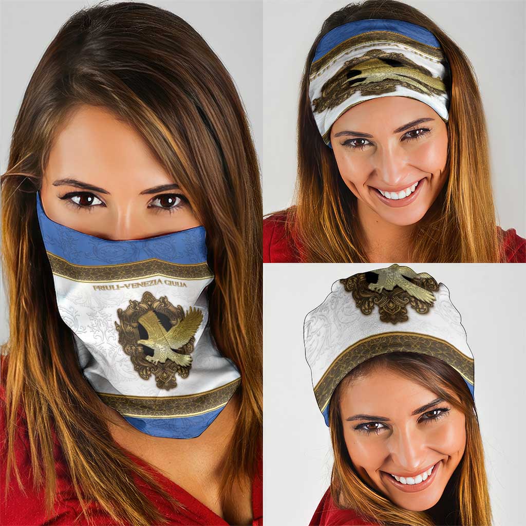 Italy Friuli-Venezia Giulia Neck Gaiter Golden Eagle With Baroque Patterns