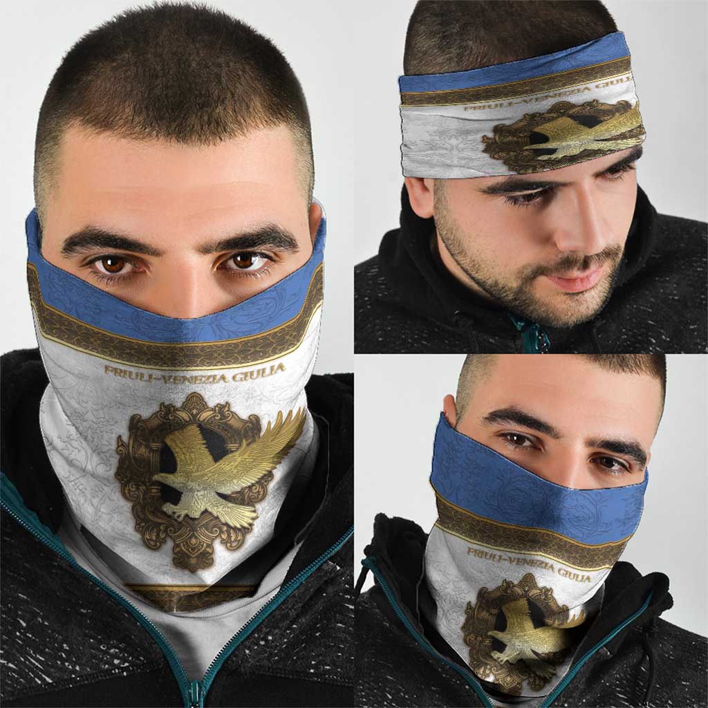 Italy Friuli-Venezia Giulia Neck Gaiter Golden Eagle With Baroque Patterns