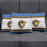 Italy Friuli-Venezia Giulia Pillow Cover Golden Eagle With Baroque Patterns