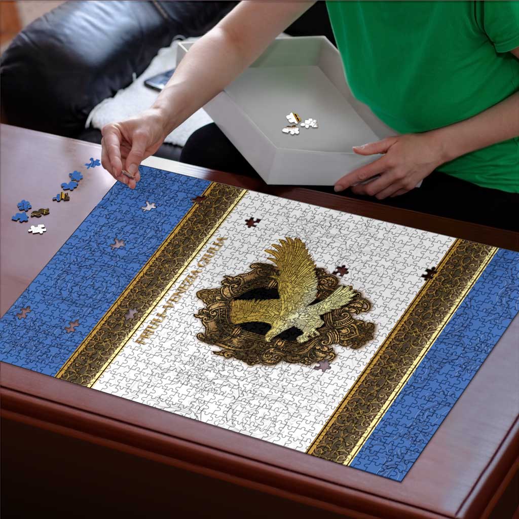 Italy Friuli-Venezia Giulia Puzzle Golden Eagle With Baroque Patterns