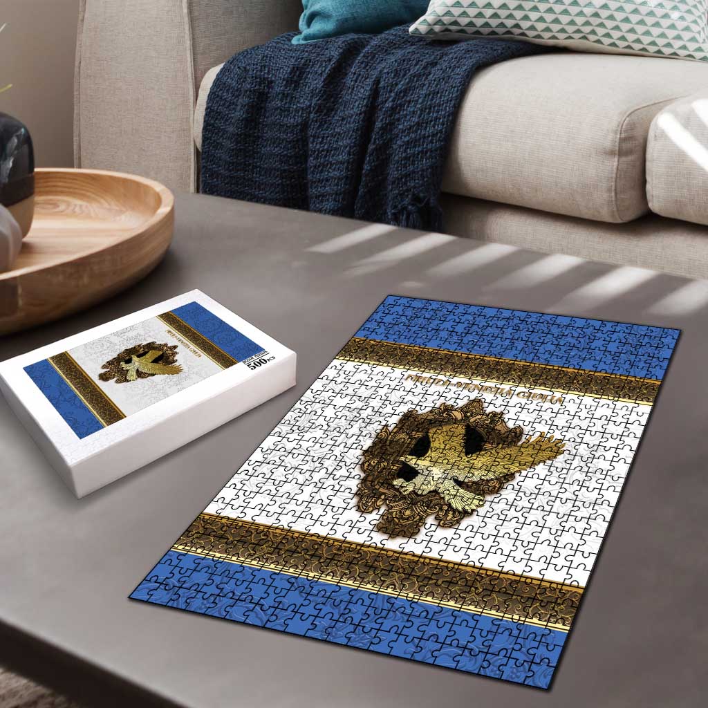 Italy Friuli-Venezia Giulia Puzzle Golden Eagle With Baroque Patterns