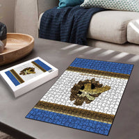 Italy Friuli-Venezia Giulia Puzzle Golden Eagle With Baroque Patterns