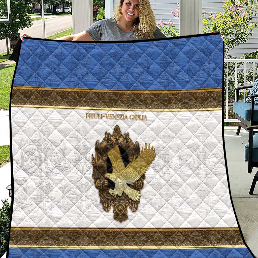 Italy Friuli-Venezia Giulia Quilt Golden Eagle With Baroque Patterns