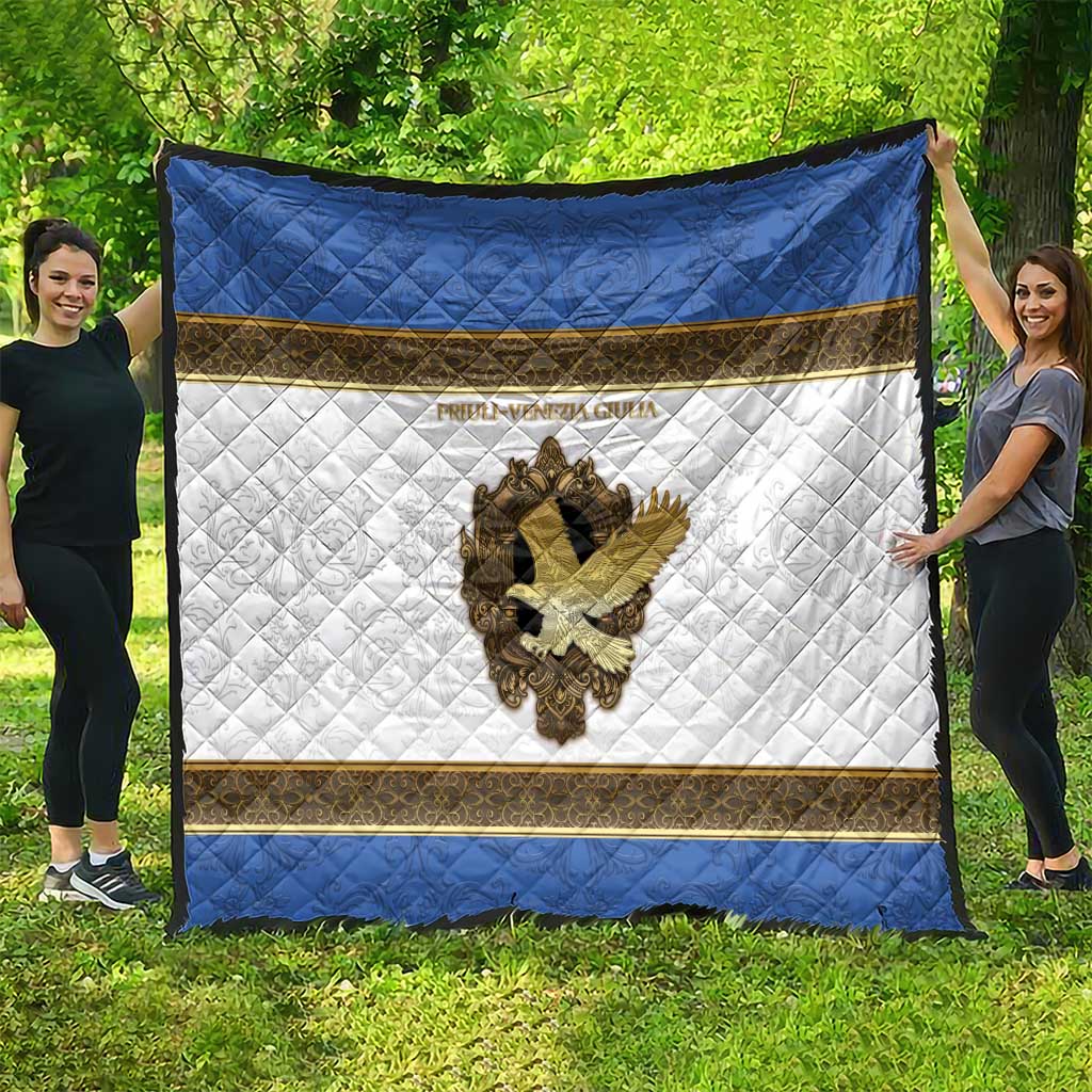 Italy Friuli-Venezia Giulia Quilt Golden Eagle With Baroque Patterns