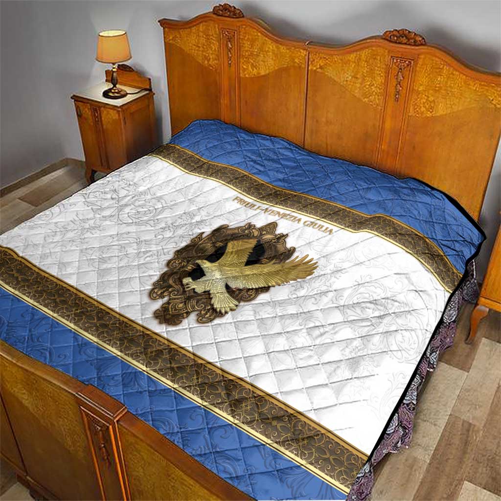 Italy Friuli-Venezia Giulia Quilt Golden Eagle With Baroque Patterns